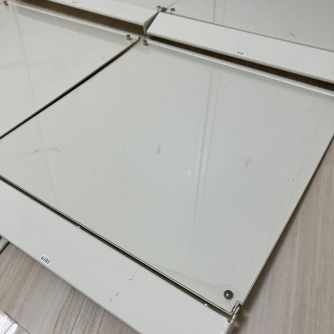 無印良品　スタッキングシェルフ用扉　アクリル　4個＋１枚（ジャンク品）