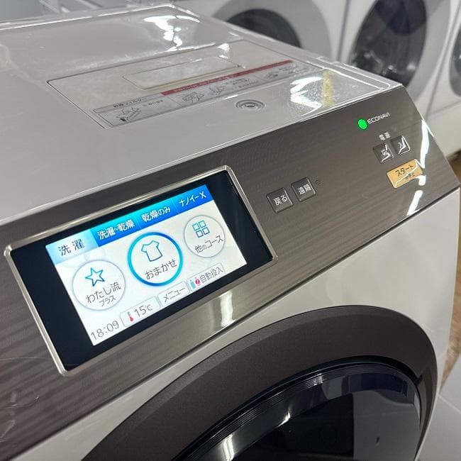 地域限定送料無料　美品 パナソニック ドラム式洗濯乾燥機 NA-VX9800R