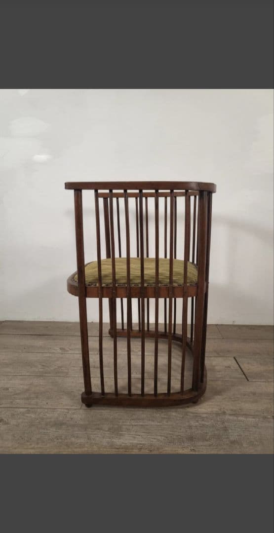 フランス アンティーク 1920年代 ウッドチェアー　フランクロイド風