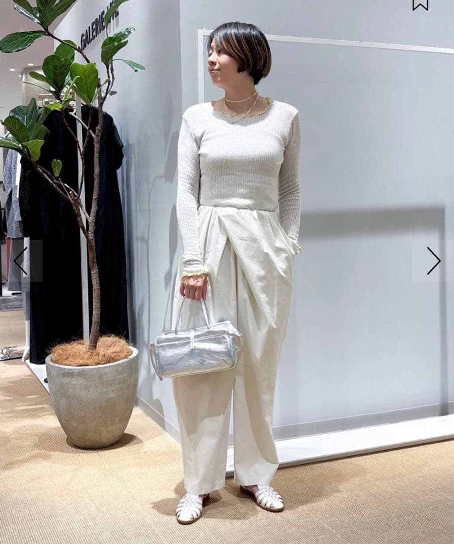 les basiques ソフトレザー2-wayトートバッグ ¥33,000