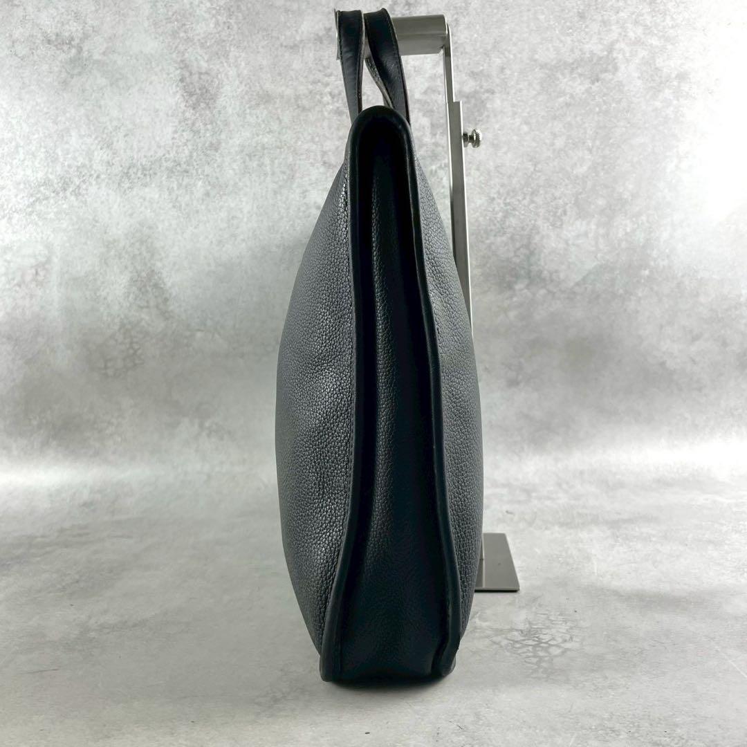 ロエベ　アナグラム　ビジネスバッグ　レザー　ブラック　ロゴ