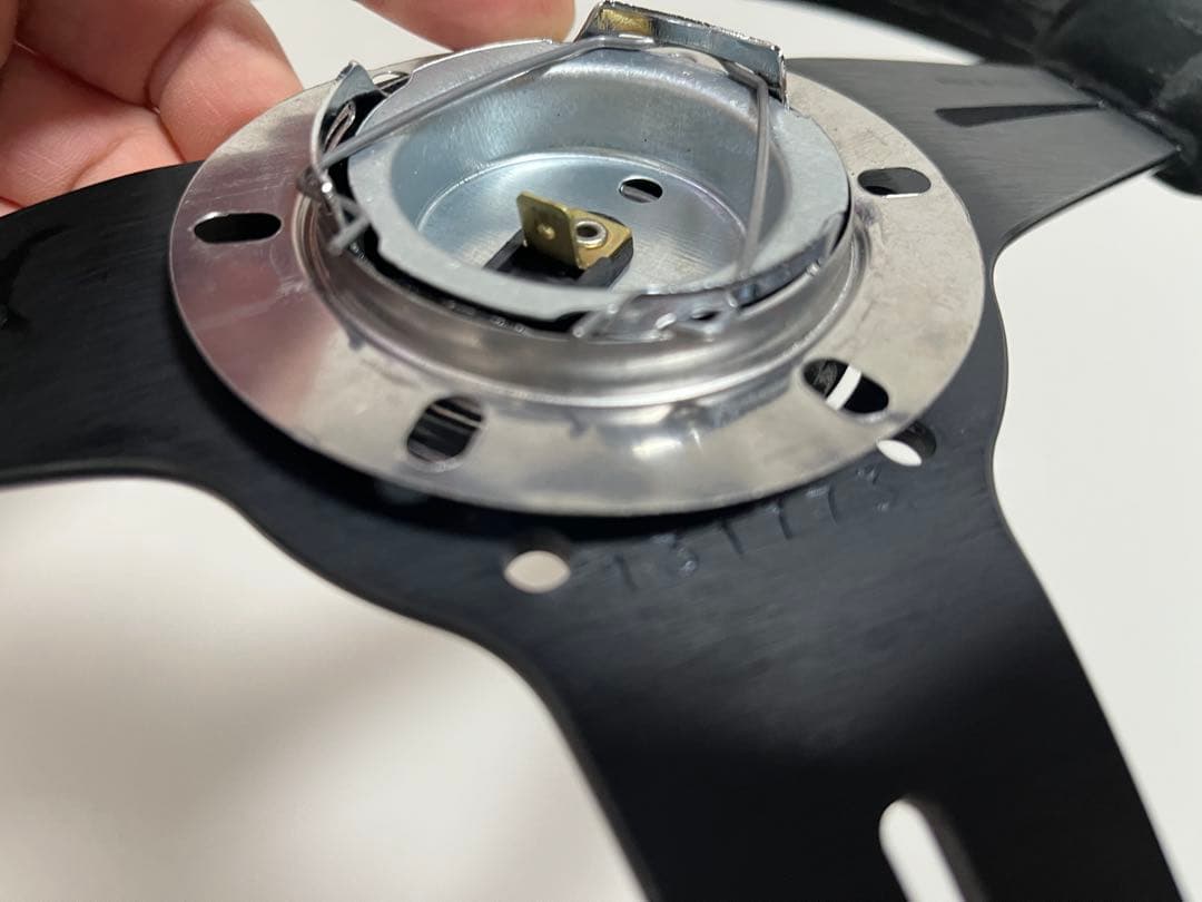 絶版 ナルディ クラシック 340mm ブラック スエード N343 中古品