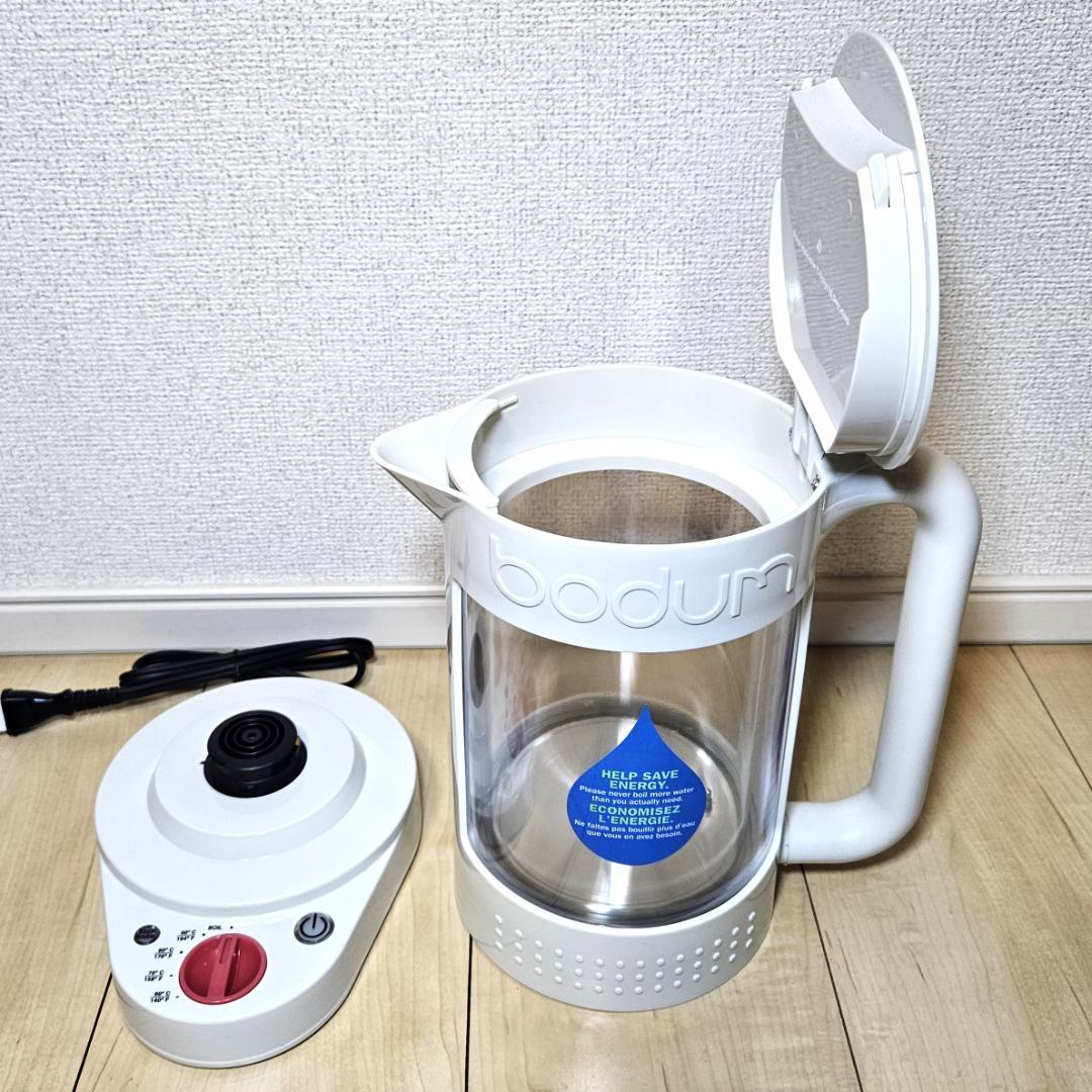 希少 ボダム BODUM 電気ケトル 1100ml ホワイト 11659-913