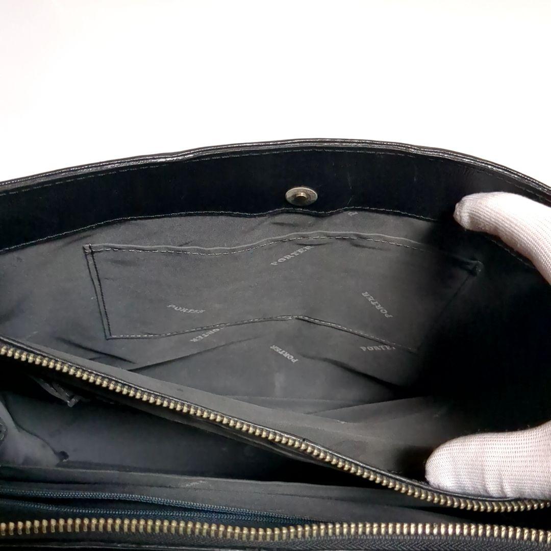✨PORTER✨FLUX ビジネスバッグ レザー ブラック A4収納可能