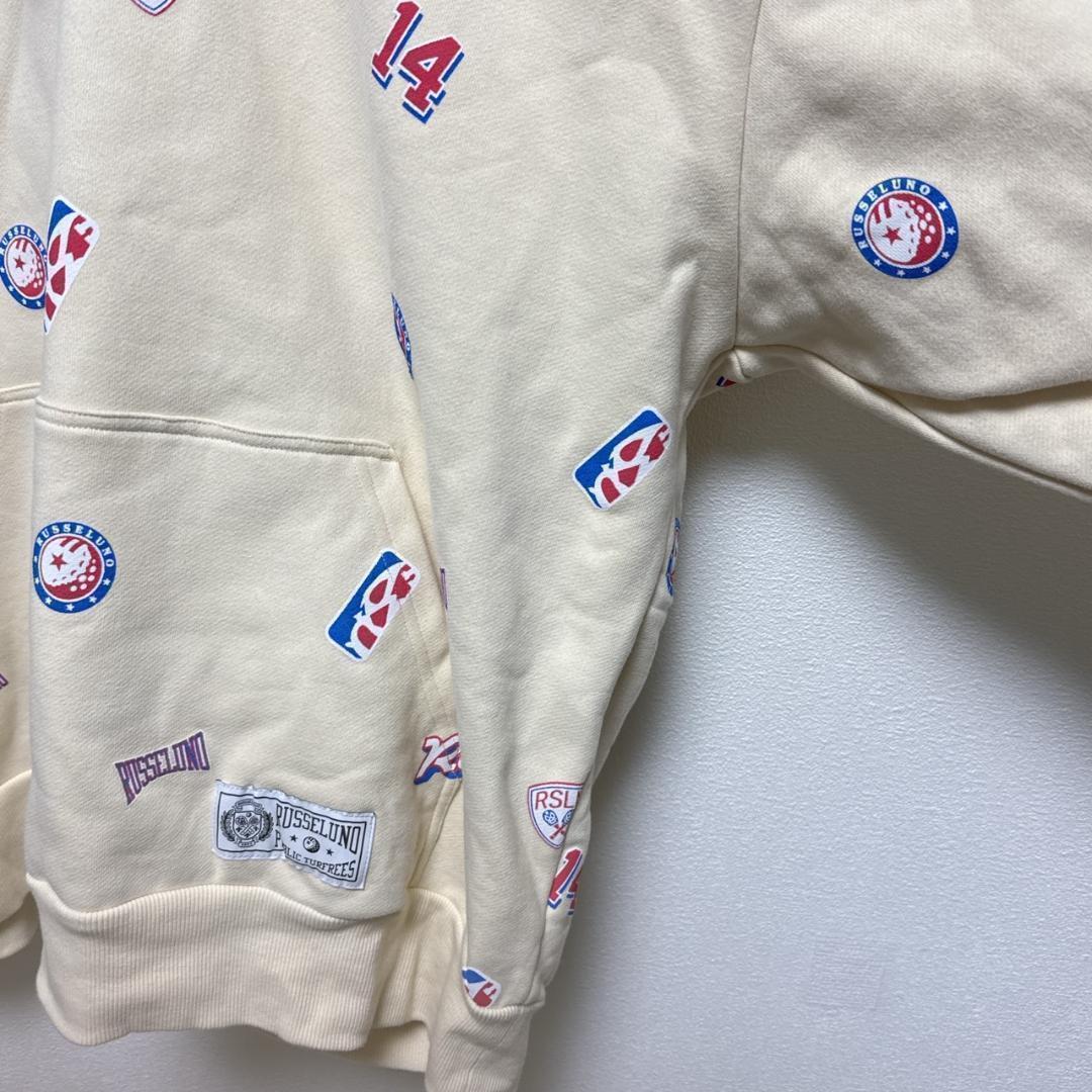 ラッセルノ　Russeluno ロゴパターンフーディ サイズ6