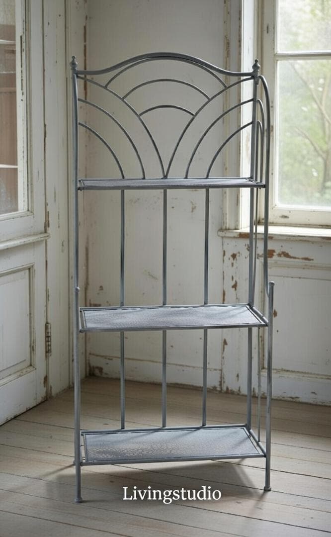 ルデコ スリーティアシェルフ アイアン コベントガーデン シャビー FX-07