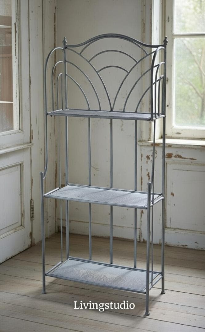 ルデコ スリーティアシェルフ アイアン コベントガーデン シャビー FX-07