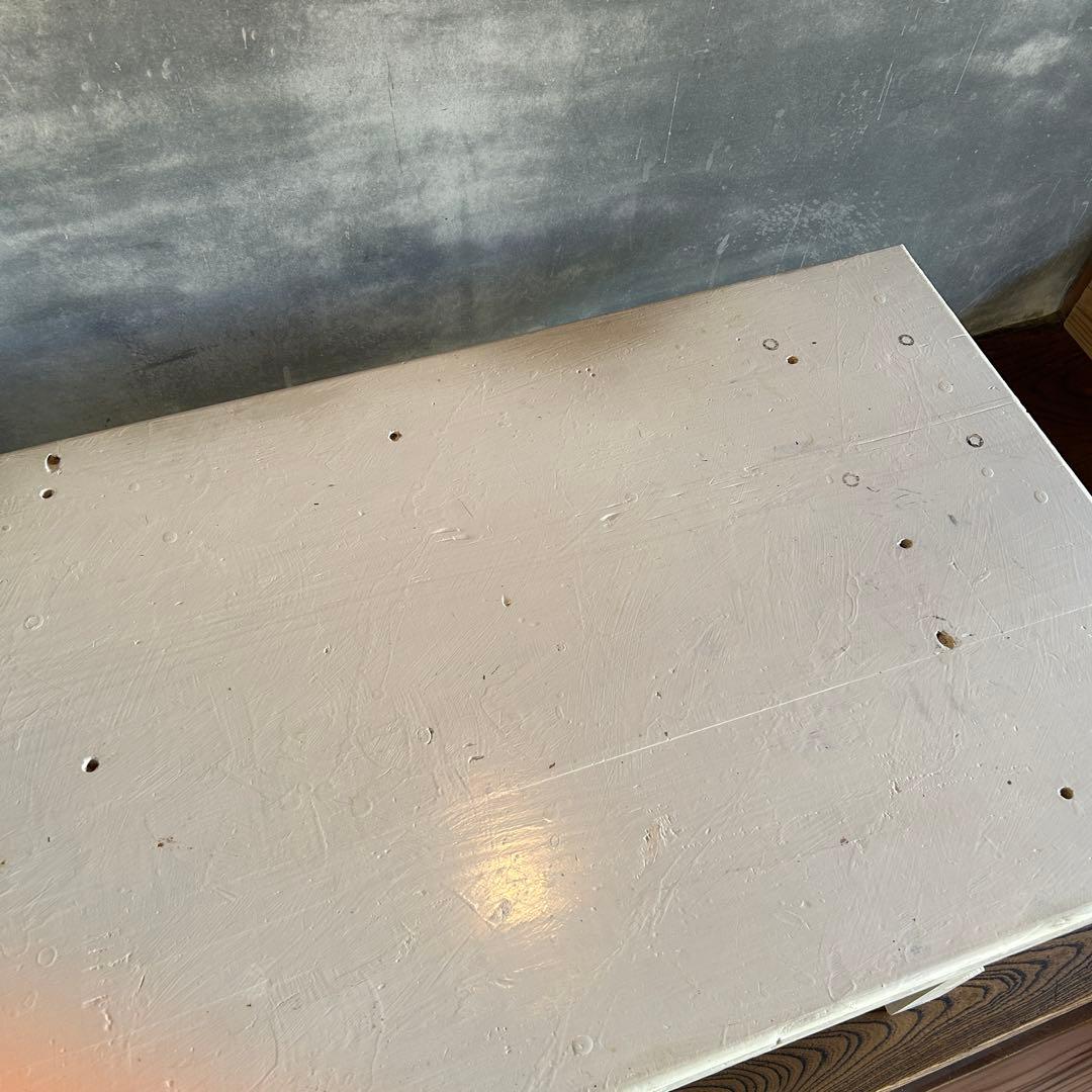 アンティーク　机　古道具　北欧　ヴィンテージ　白