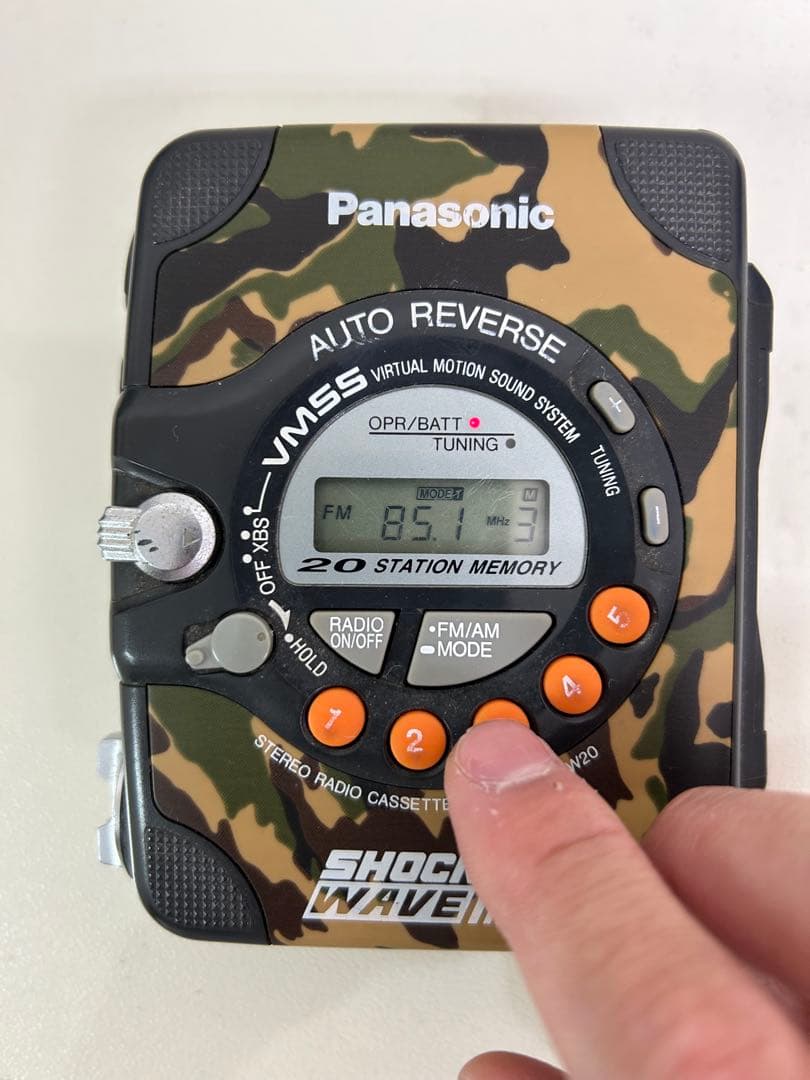 Panasonic SHOCK WAVE カセットプレーヤー 迷彩