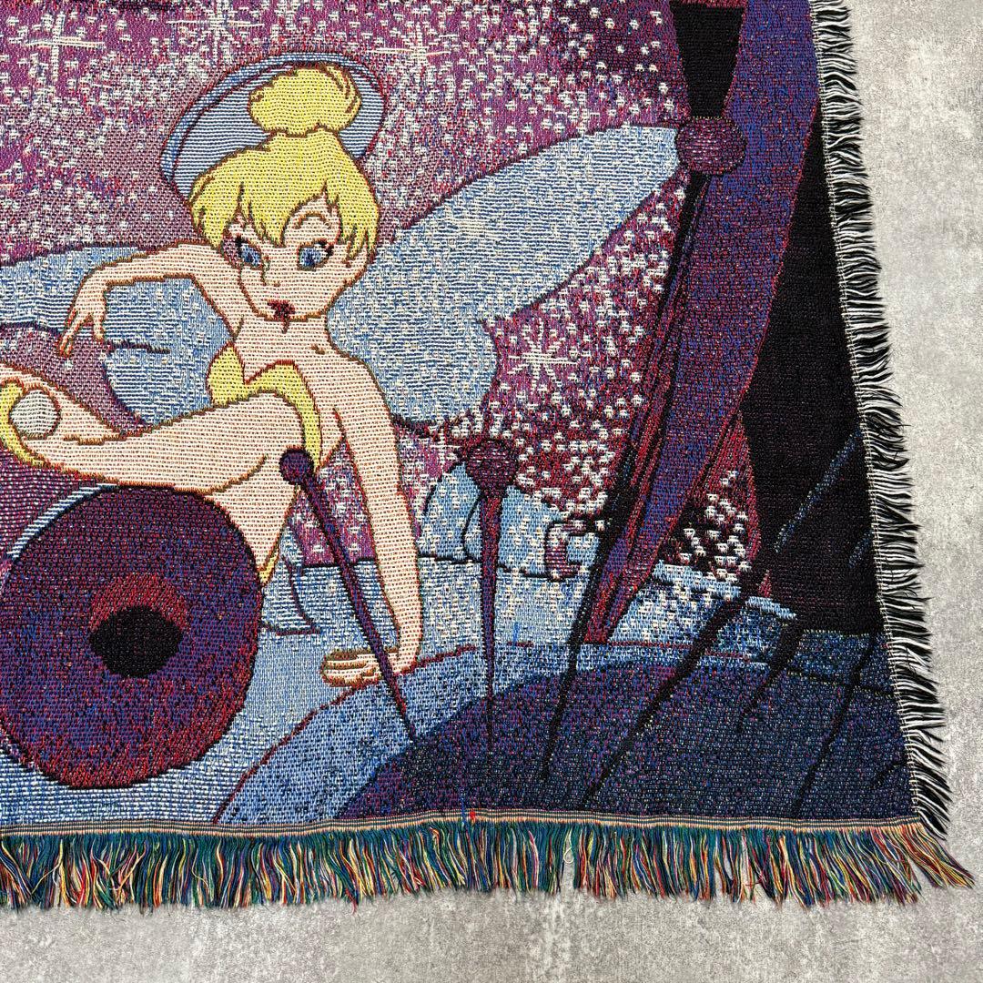 ディズニー　ピーターパン　ティンカーベル　ラグ　ソファーカバー 118×152