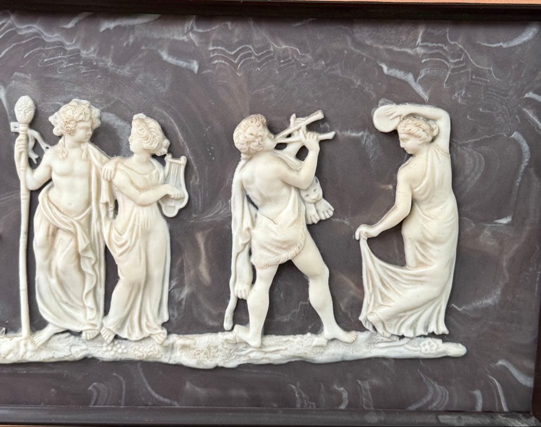 インコレ　カメオアート　額装　バッカなリアン　送料込み250328