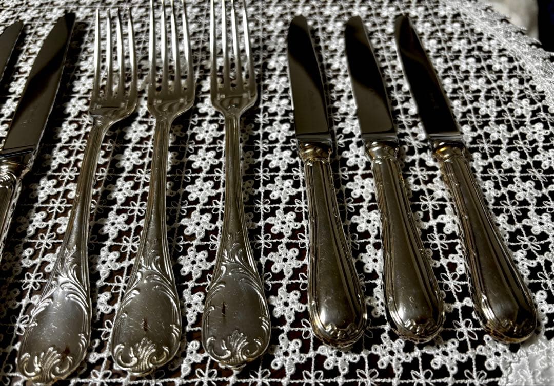 【レア】クリストフル　シルバーカトラリーセット9本