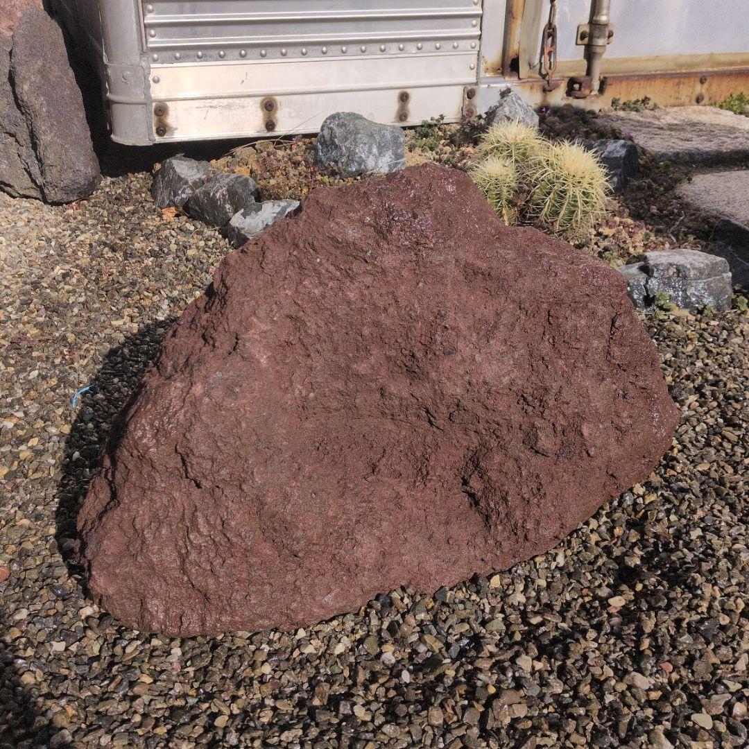 赤　富士　溶岩石　37.6キロ　庭石　石 鑑賞石　石材　庭　坪庭　ガーデニング