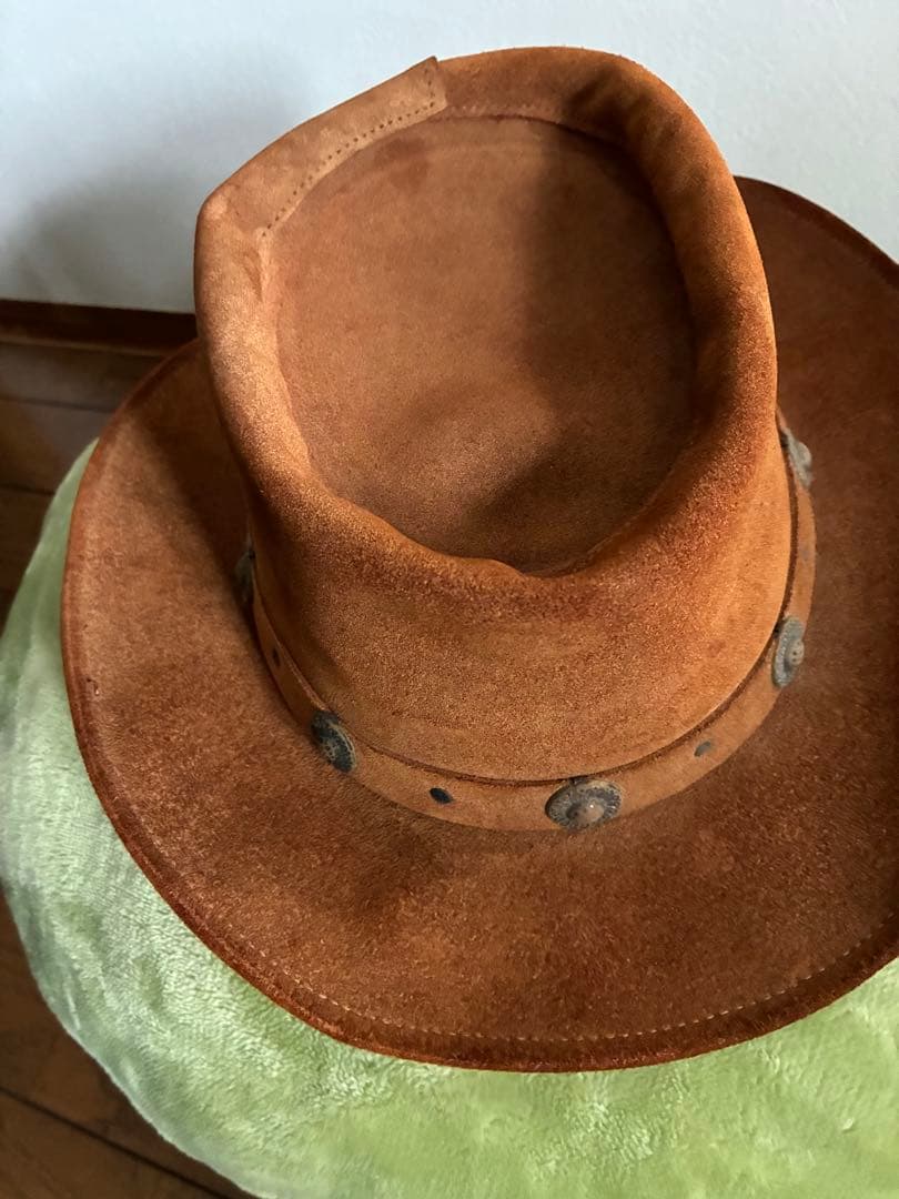 アメリカ製　カウボーイハット　レザー