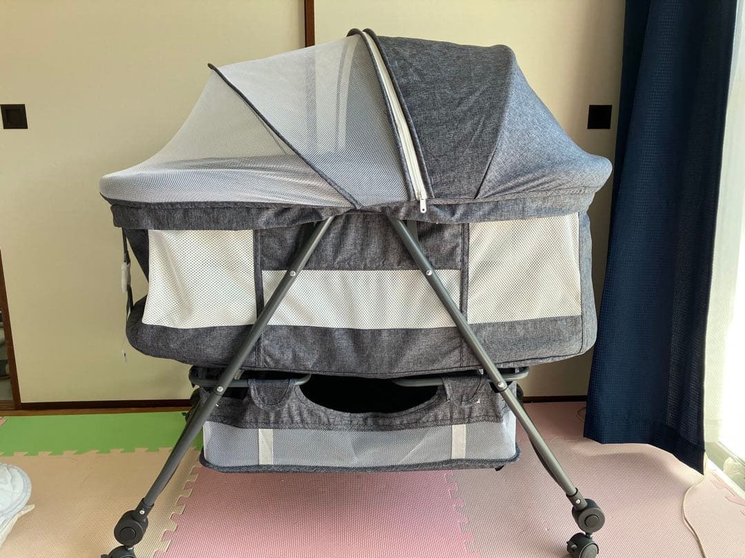 UBRAVOO ベビーベッド　折りたたみ　美品