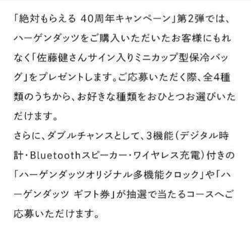 ハーゲンダッツ　オリジナル多機能クロック