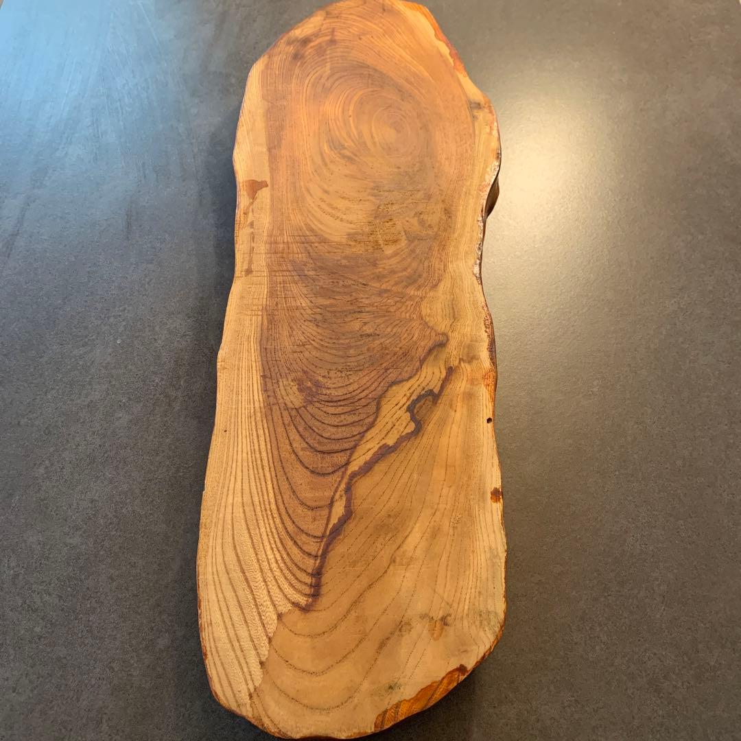 貴重な屋久杉の花台・敷台 美しい木目の一品