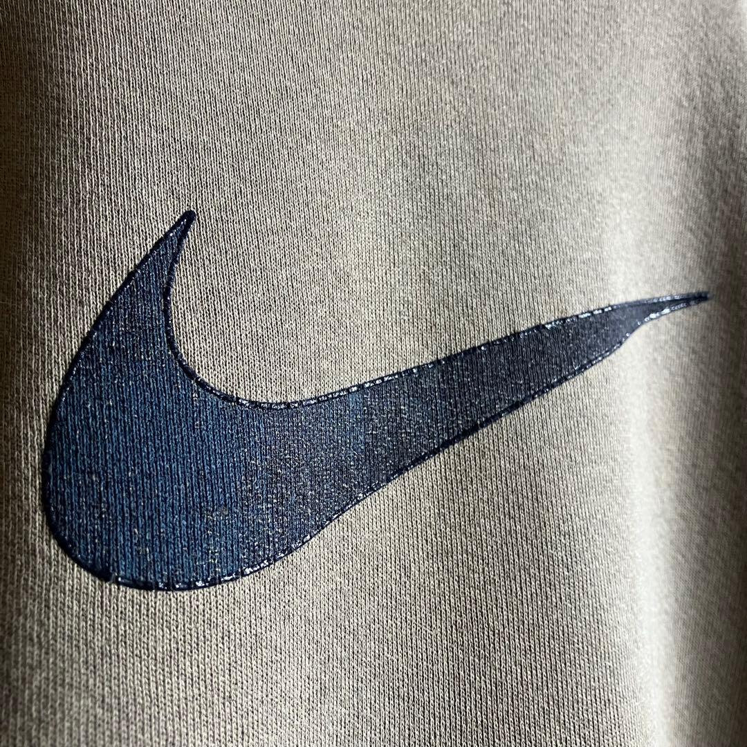 雰囲気◎90's USA製 ナイキ\"BIG SWOOSH\"スウェットXL 襤褸