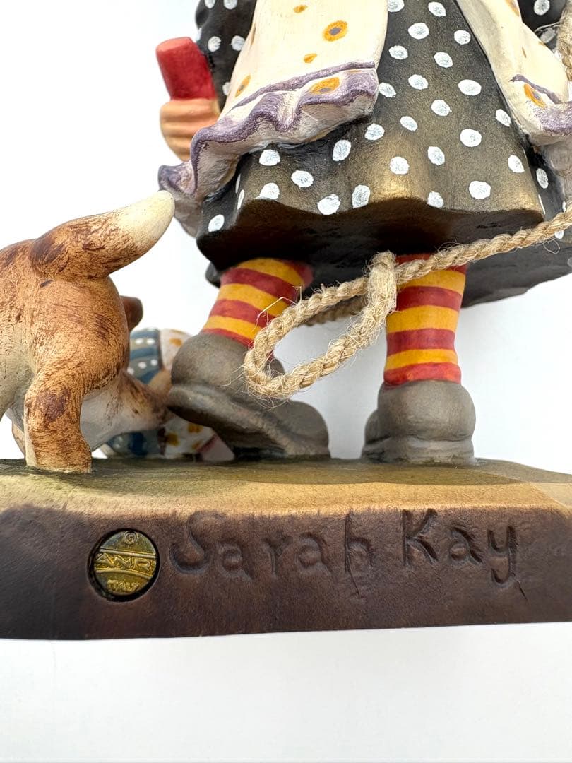 希少　ANRIアンリ　サラ・ケイ【Let’s Play】木彫り人形約16.5cm