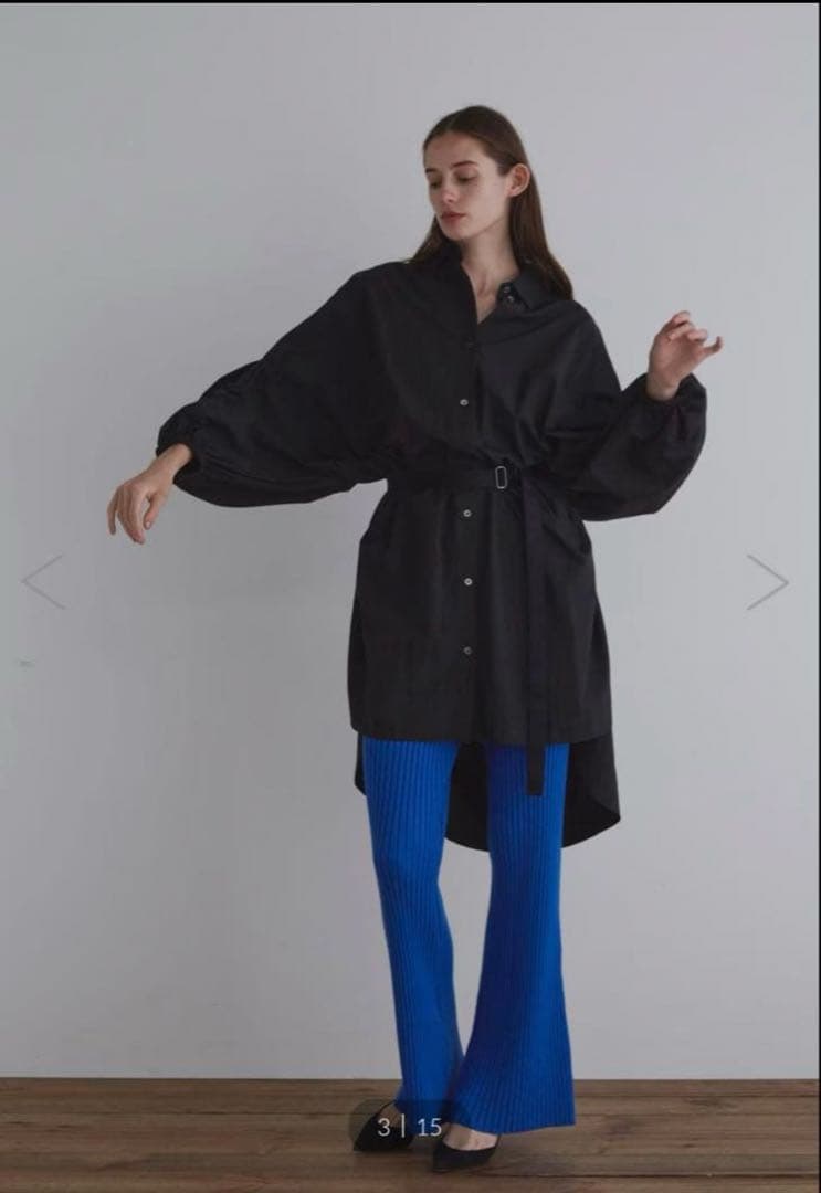 ルフィル　le phil 黒ロングブラウス