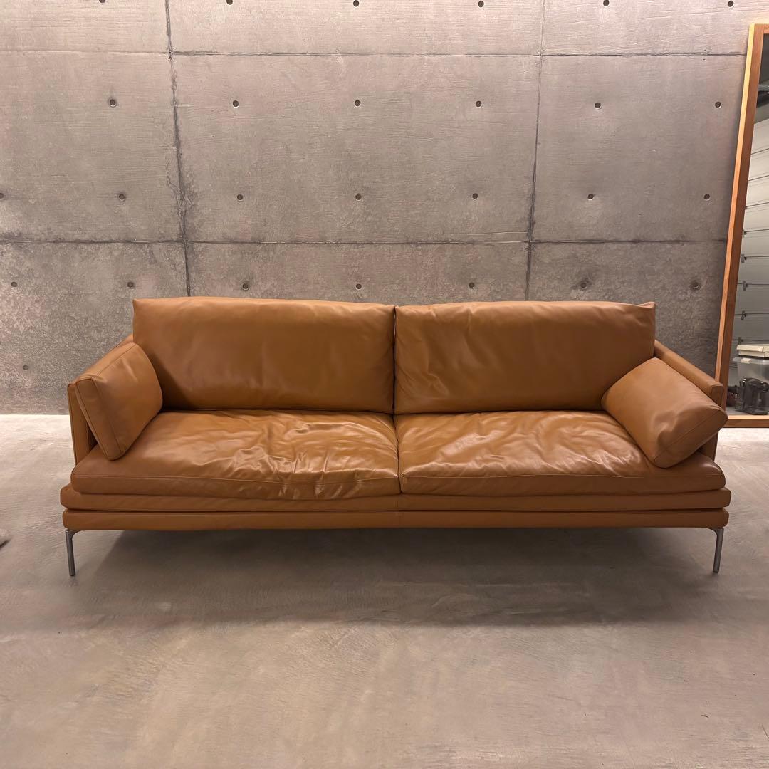 ZANOTTA WILLIAM ザノッタ ウィリアム　3人掛けレザーソファ