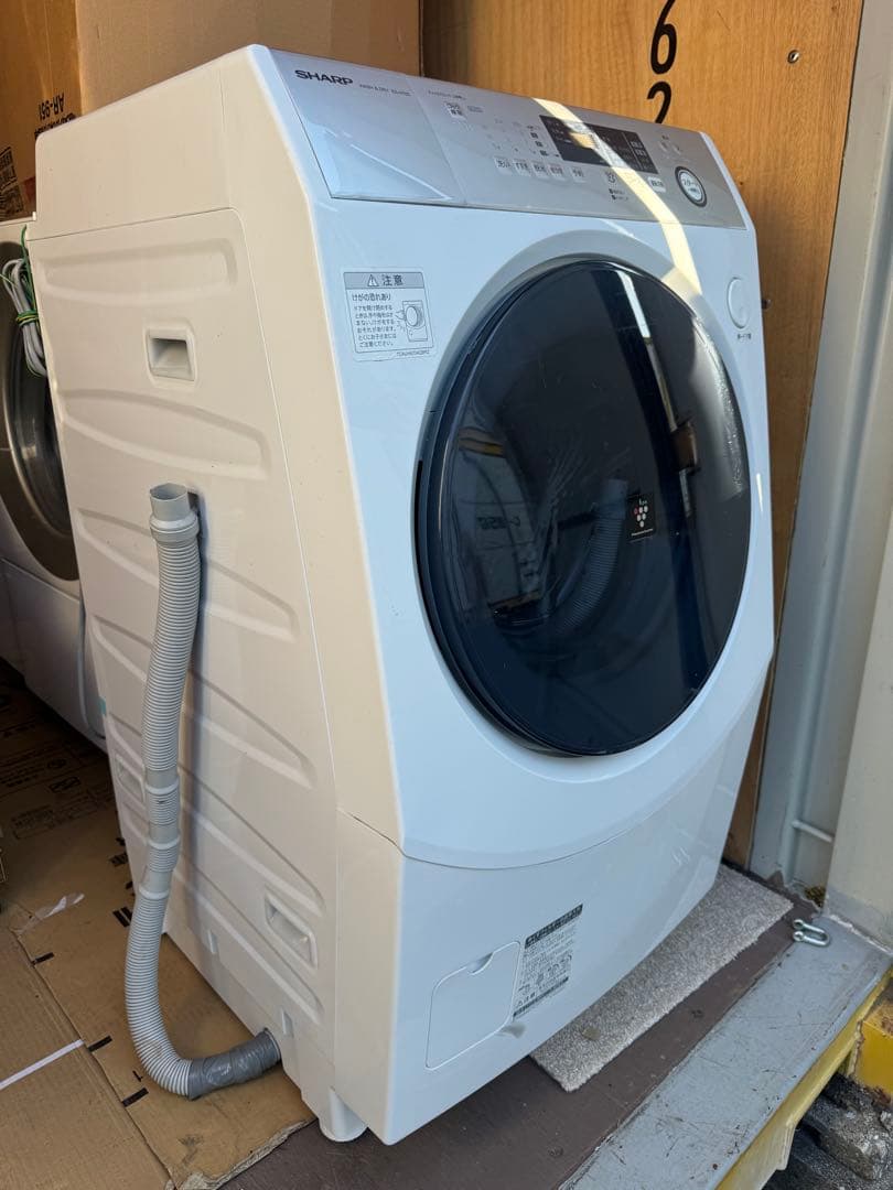 シャープ ドラム式洗濯乾燥機 ES-H10D-WL 洗濯10kg 乾燥6kg