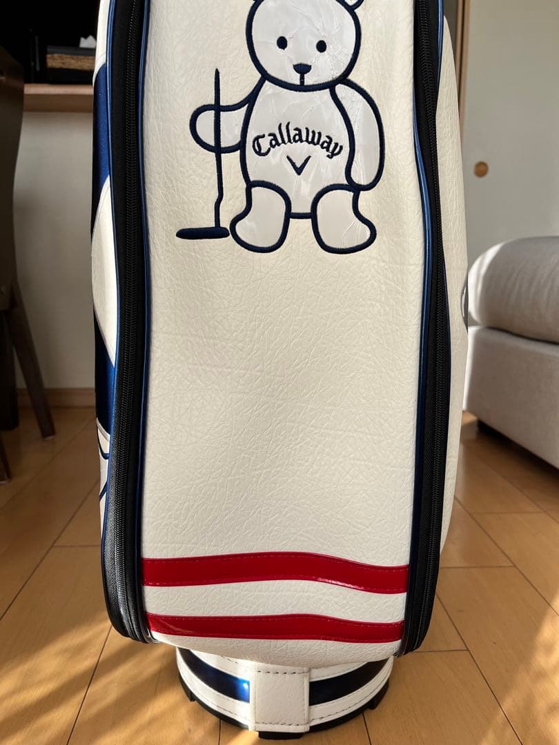希少　良品キャロウェイ ベア カート型キャディバッグ 星柄 限定モデル レザー調