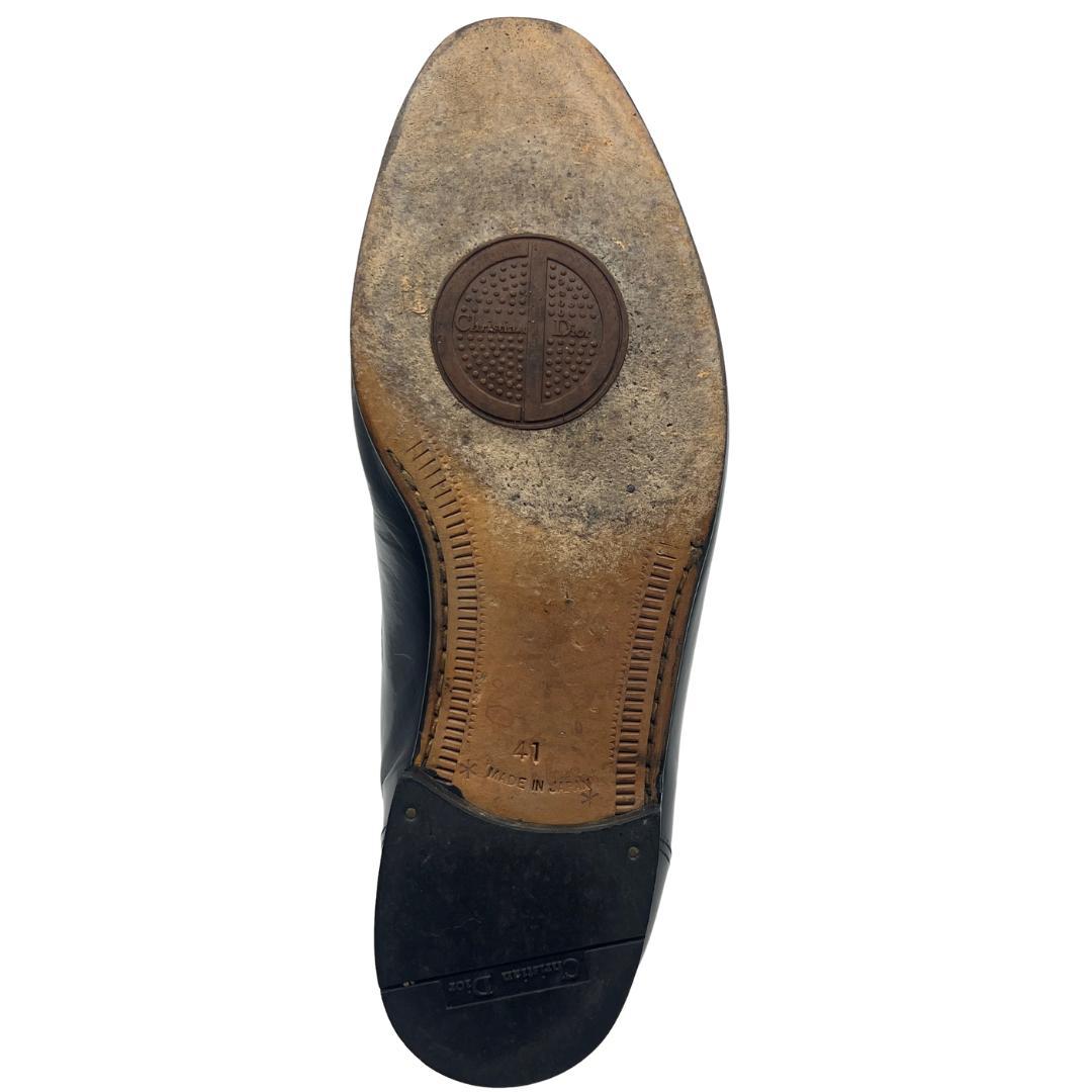 Christian Dior Monsieur レザーローファー 黒 41