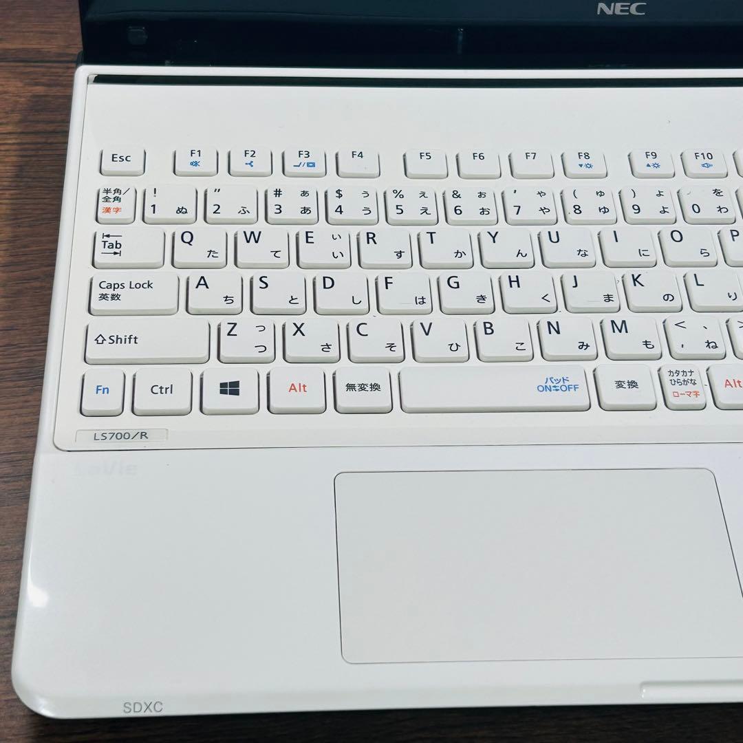 高性能i7/SSD256/8GB NECノートパソコン オフィス付きWin11