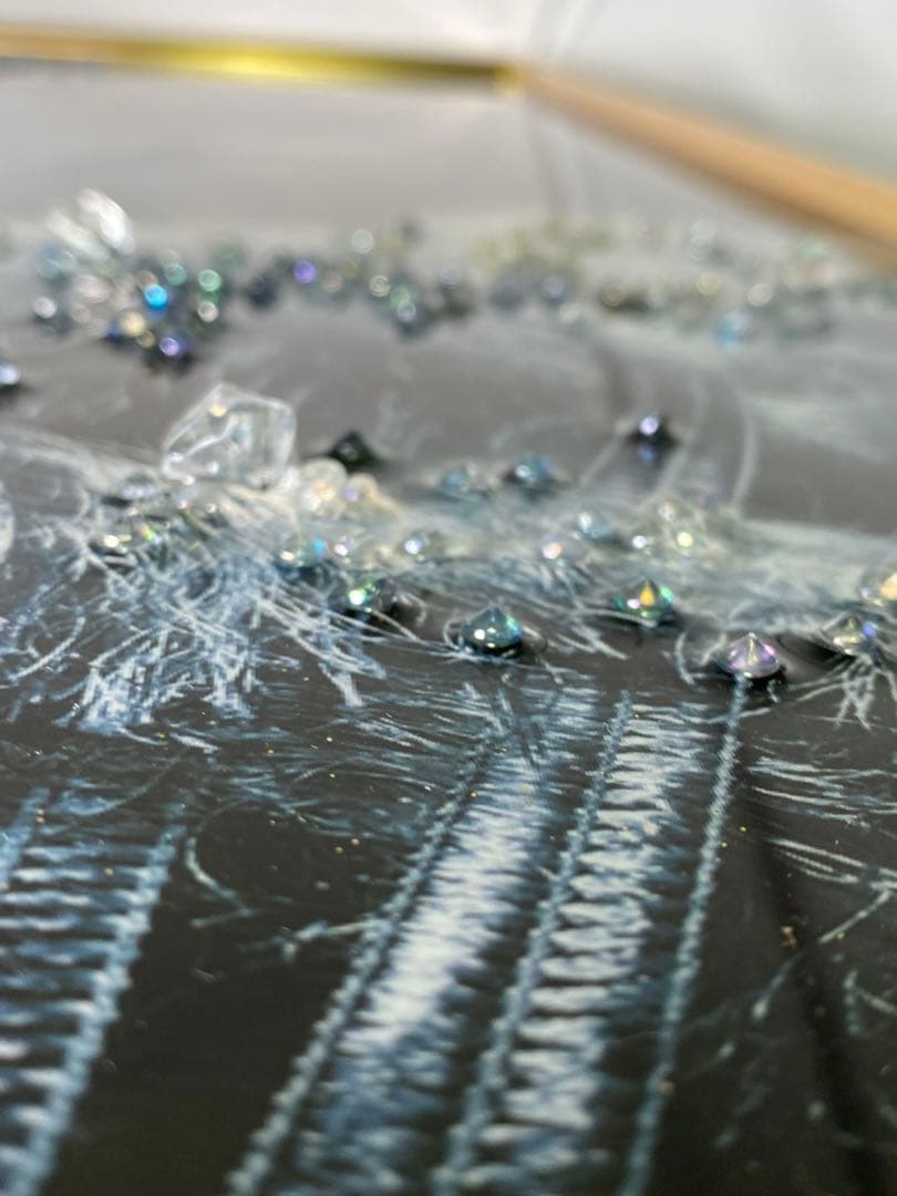 1842❣️ アートフレーム バタフライ 絵画 クリスタルピクチャー  2点セット