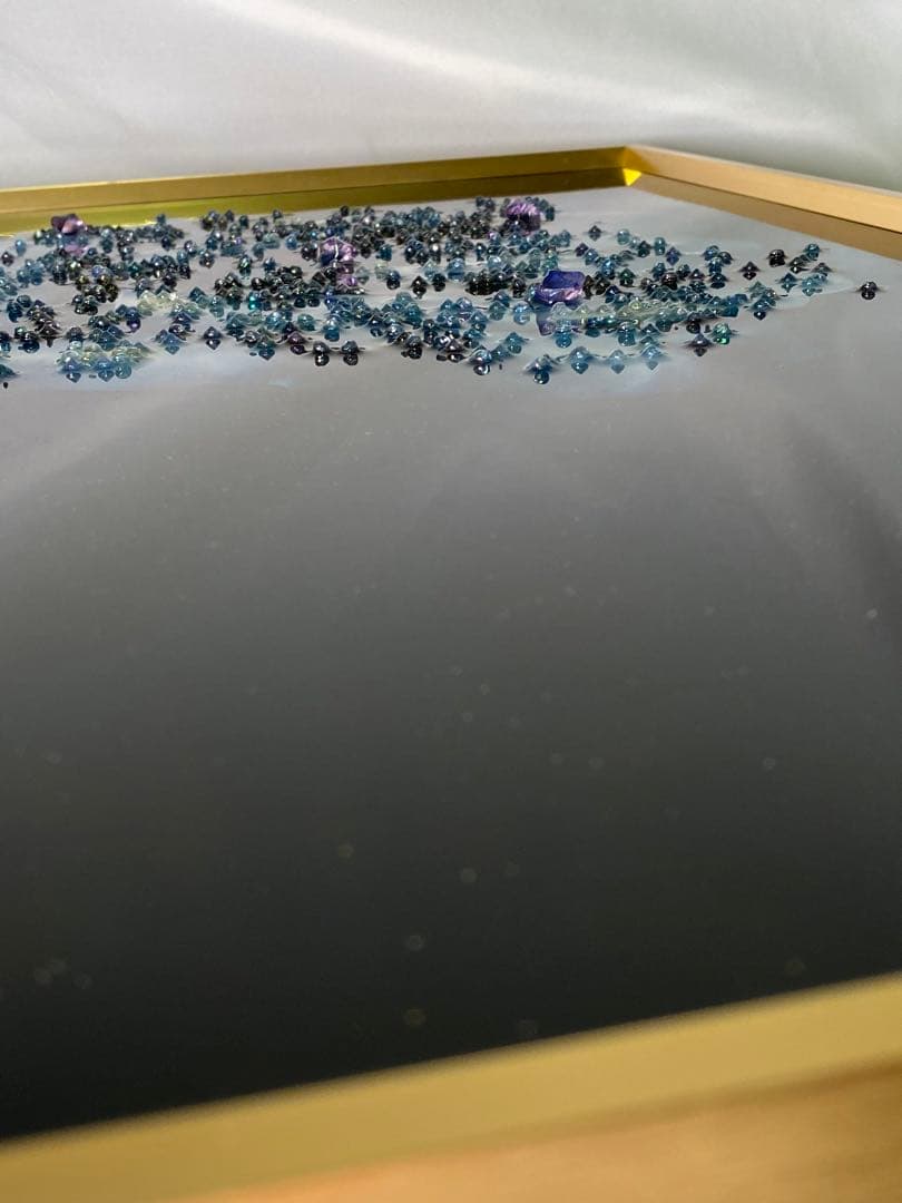 1842❣️ アートフレーム バタフライ 絵画 クリスタルピクチャー  2点セット