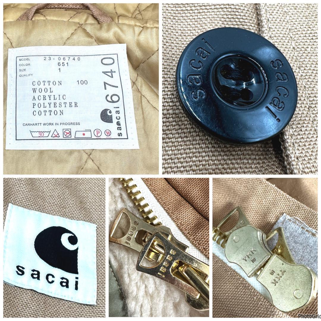 sacai × Carhartt WIP Canvas Parka コート