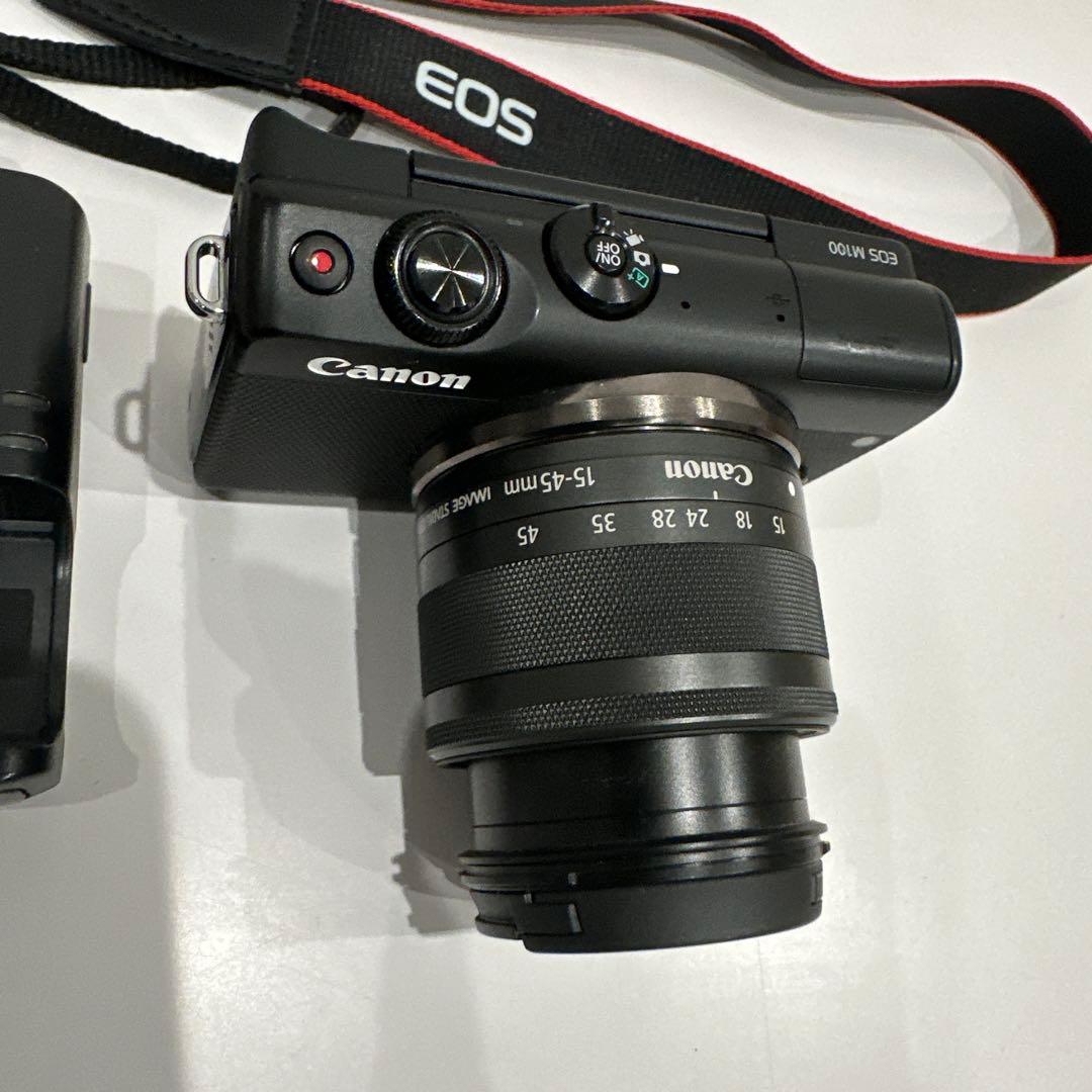 Canon EOS M100 ミラーレスカメラ 15-45mmレンズ付き