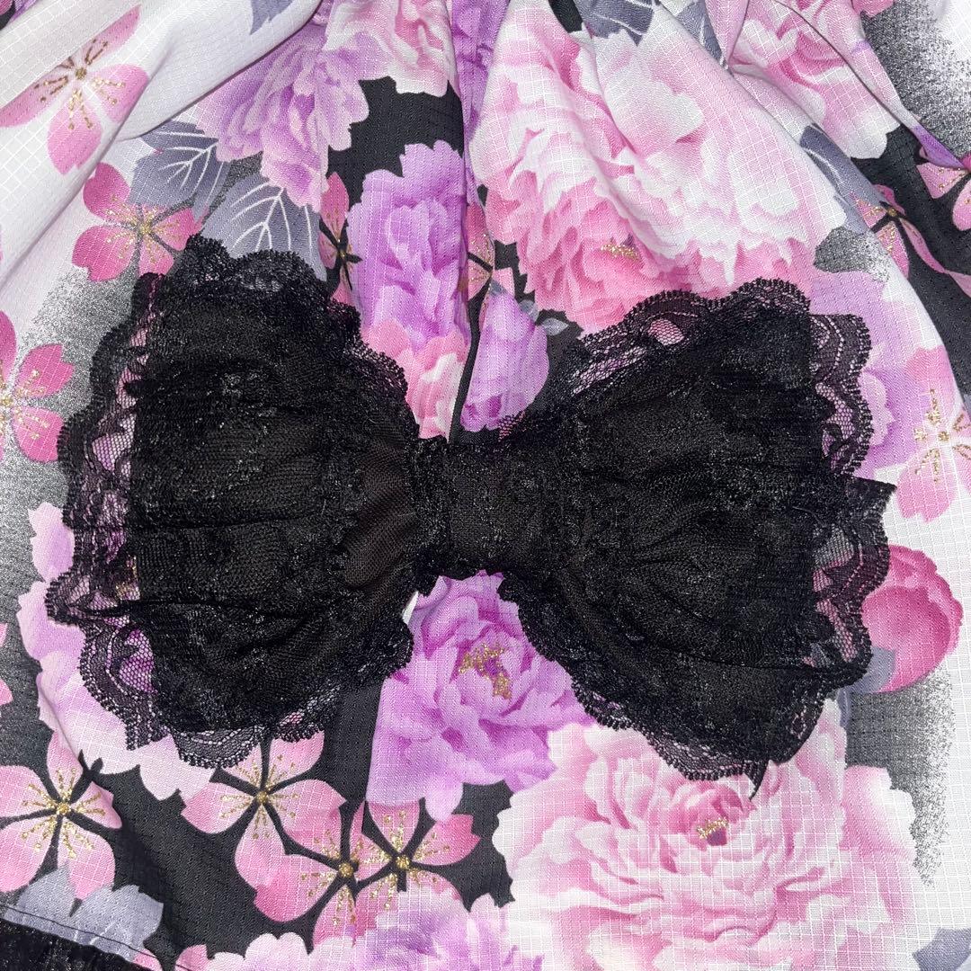 浴衣ドレス 姫ギャル 地雷 紫 黒 大人