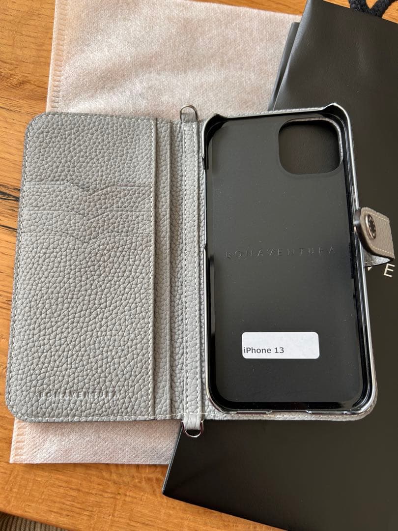 新品未使用 BONAVENTURA iPhone 13/14グレー バイカラー