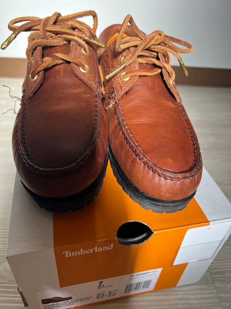 Timberland UA別注 3eye Lug Boat shoe