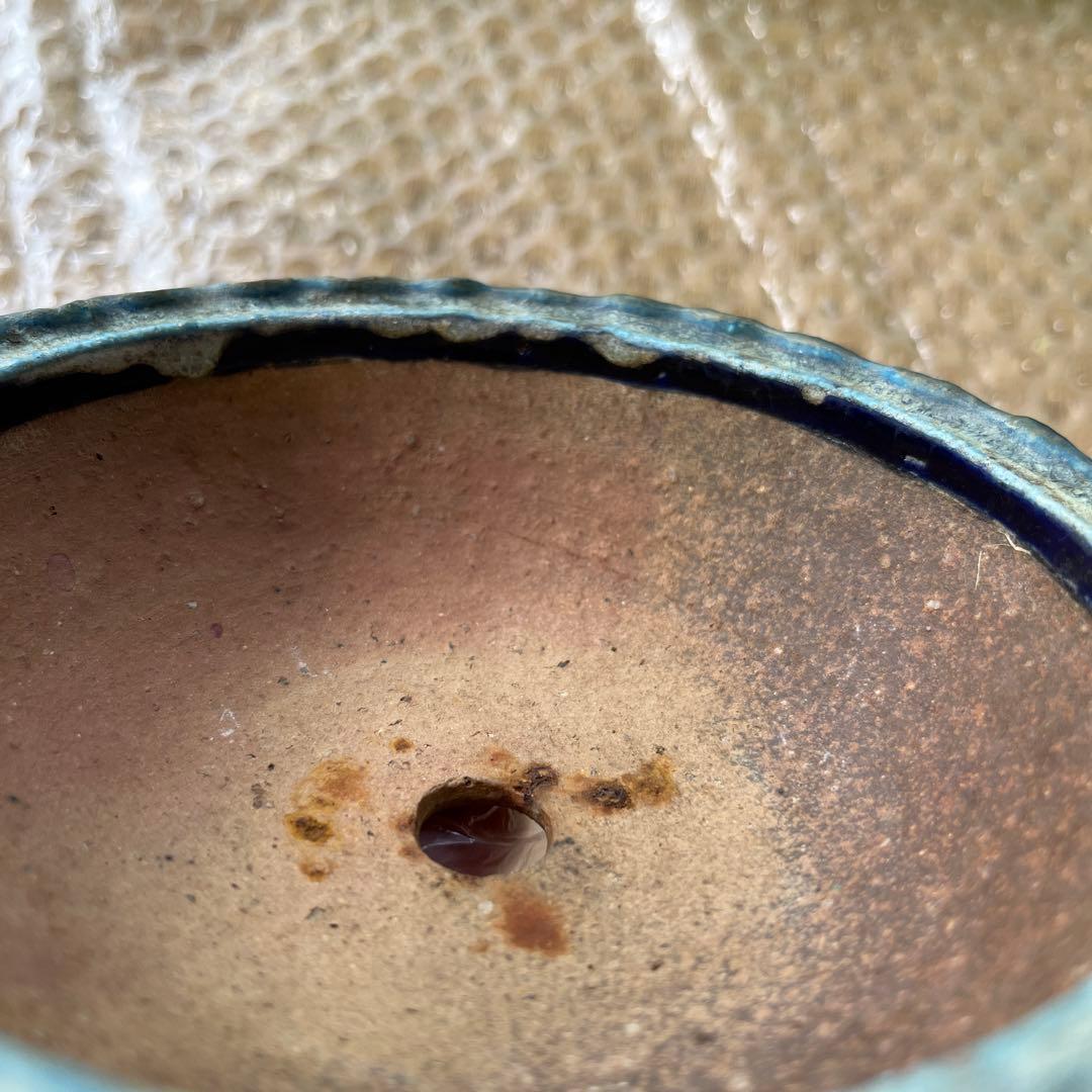 林沐雨　小品　盆栽鉢　レトロ　　(A7)