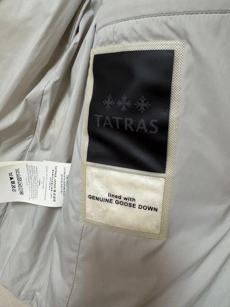 タトラス MTA20A4568 ボルボレ ダウンジャケット ライトグレー