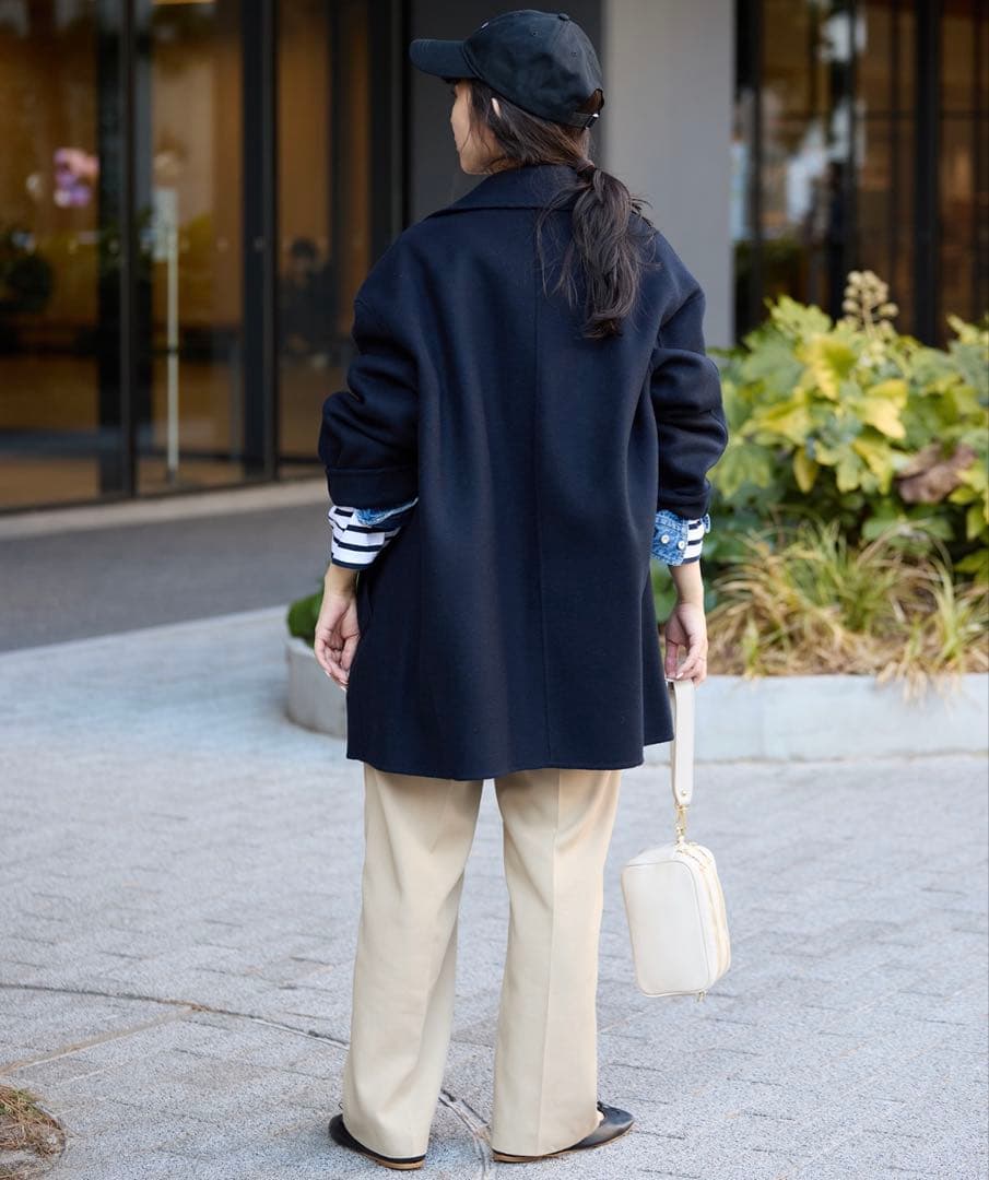 SLOBE IENA ダブルフェイスミドルコート