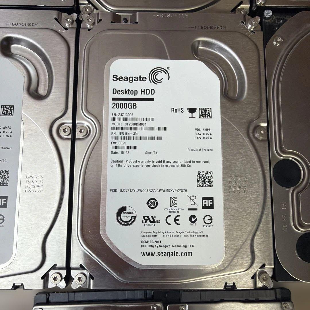 HDDセット 500GB、1TB、2TB、4TB 各種モデル