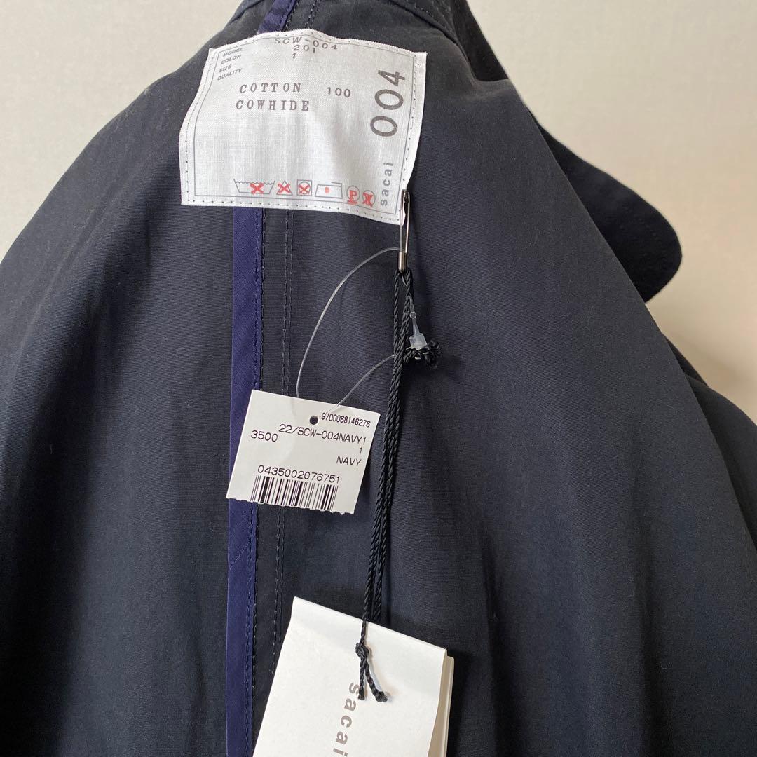 Sacai ネイビー　モッズ　コート