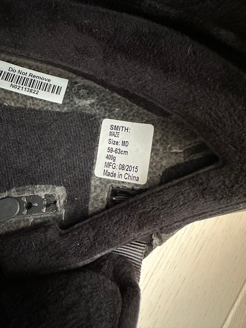 SMITH マットブラック ヘルメット　59-63cm