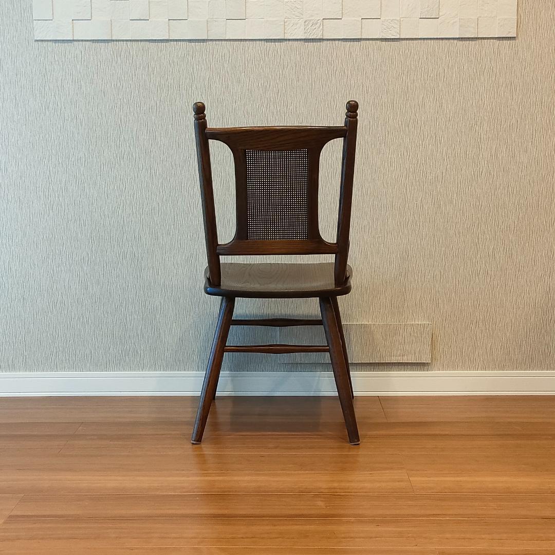 ヴィンテージ　Shin-Leeシンリー　ラタンバック　ダイニングチェア②