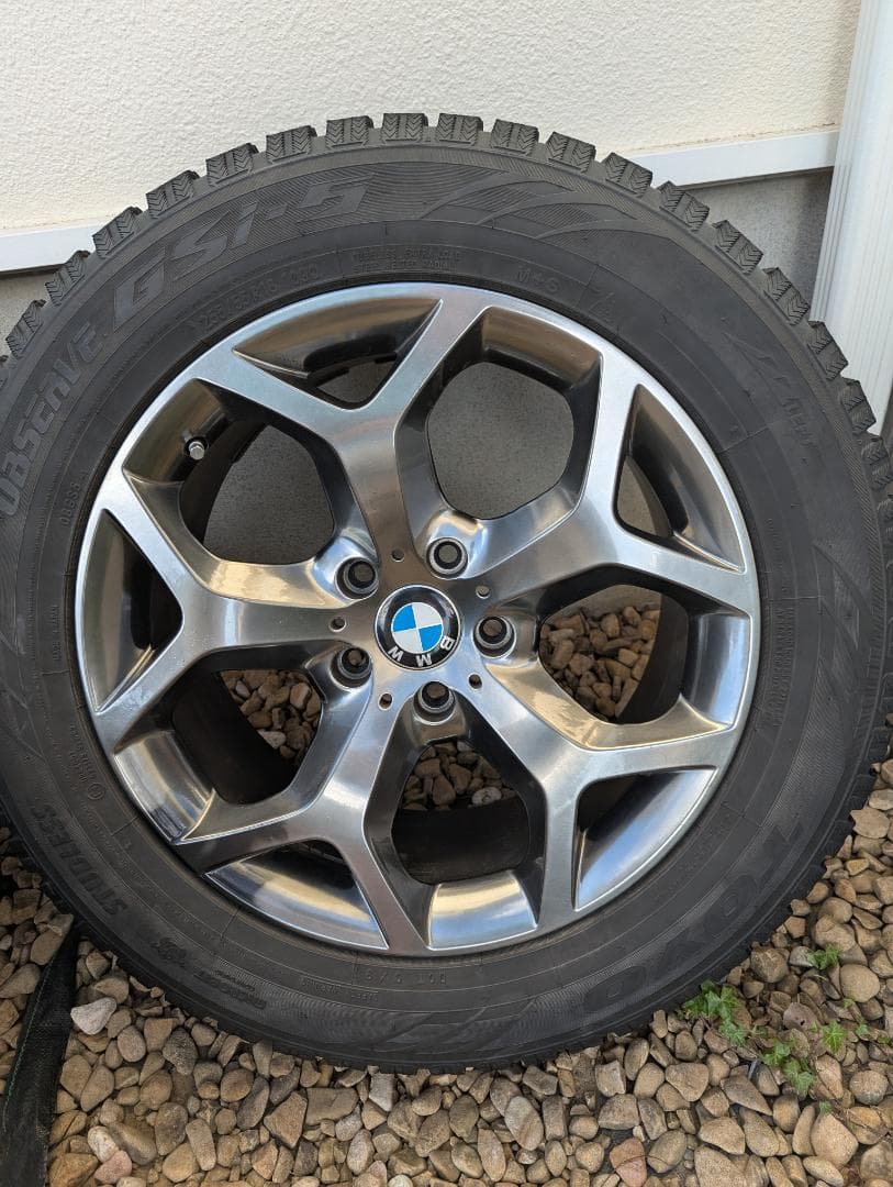  X5 18インチ スタッドレスタイヤ ホイールセット 1/2まで出品