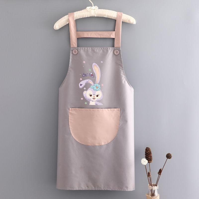 薄手エプロン 夏用 家庭用 可愛いデザイン 防水 防油 ユニセックス