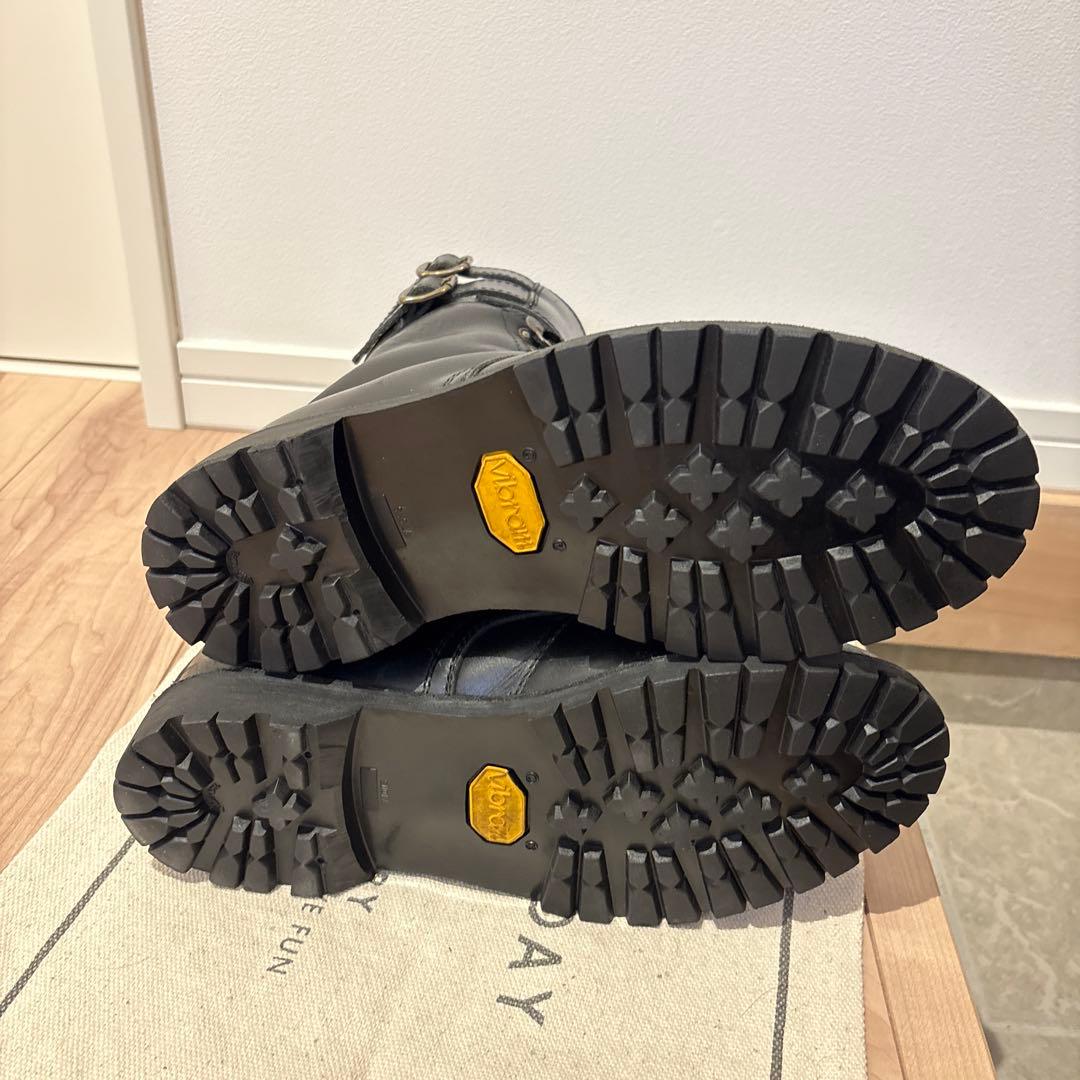 カドヤ　ブーツ　27cm KADOYA 安藤製靴 KA-VOGEL ブラック