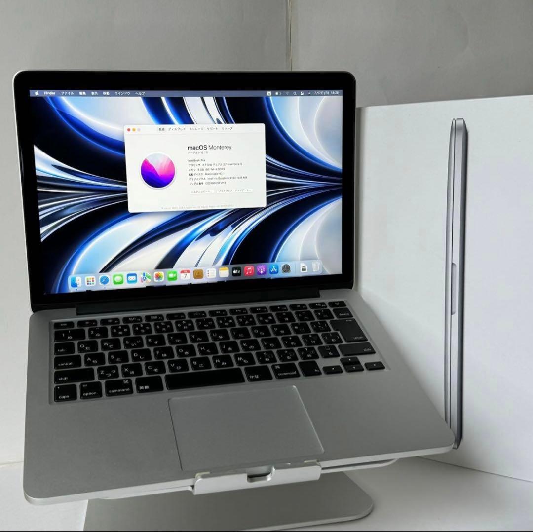 【美品】新品バッテリー交換済☆MacBook Pro 13㌅ Retina