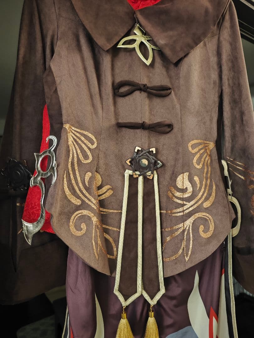 原神　胡桃　三分妄想　コスプレ衣装　Mサイズ　靴（23.5cm）、ウィッグ一式