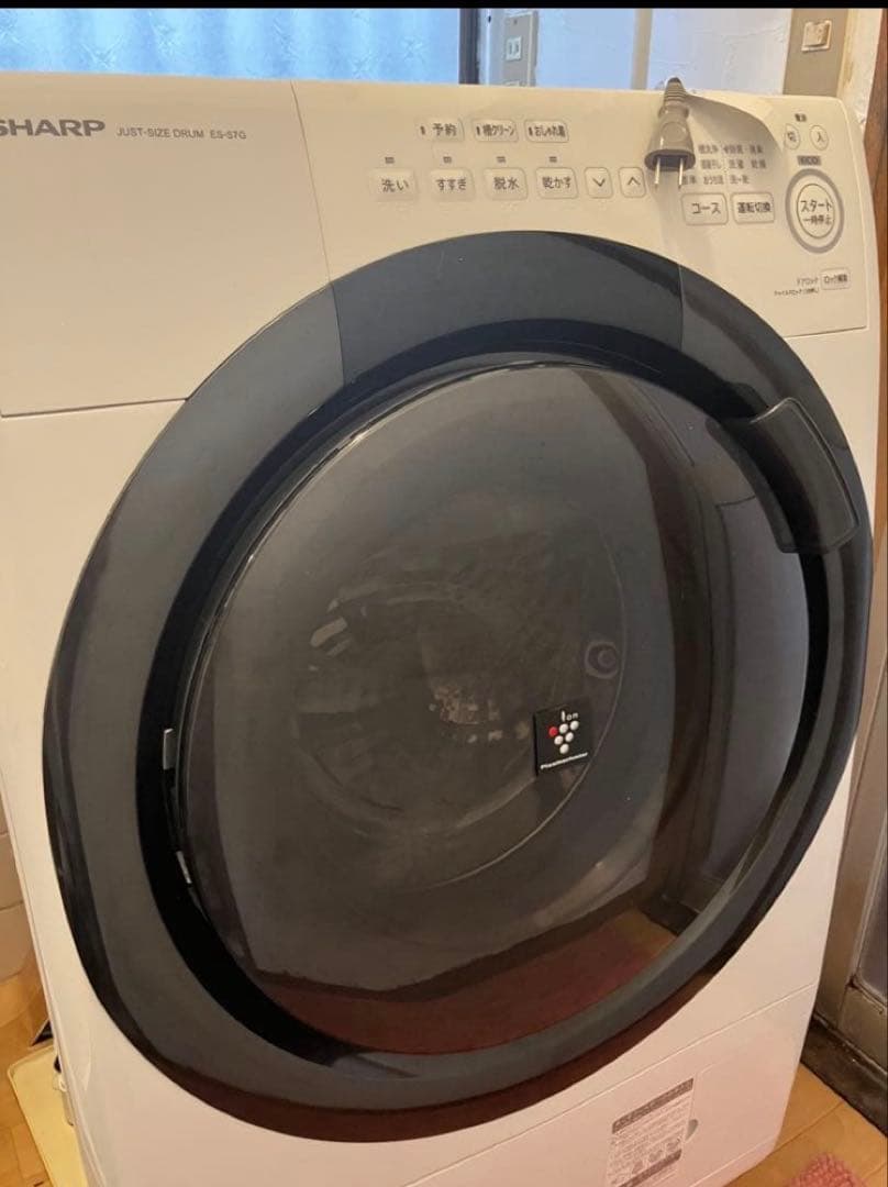 SHARP ドラム式洗濯機 本体 ホワイト