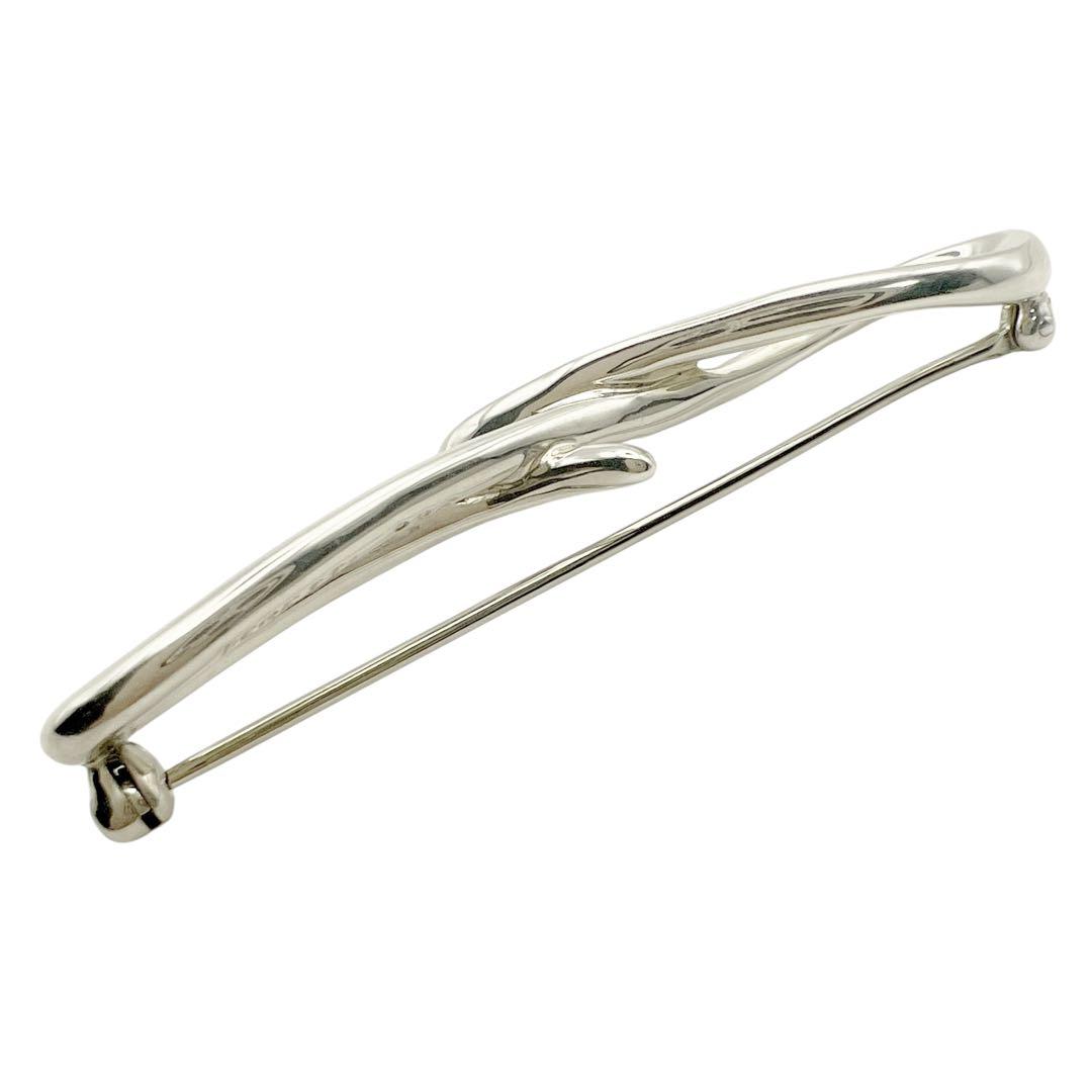 美品✨ティファニー　アルファベットF ピンブローチ　シルバー